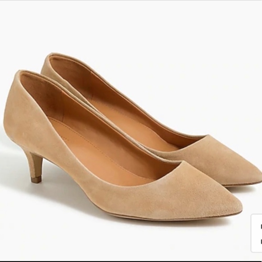 JCrew suede pumps tan size 7.5